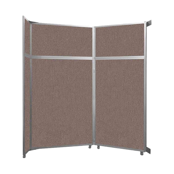 Operable Wall Folding Room Divider 7'11" x 8'5-1/4" Latte Fabric